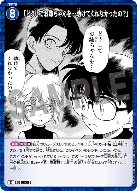 画像1: 「どうしてお姉ちゃんを…助けてくれなかったの？」【C】《青》[型番0858] (1)