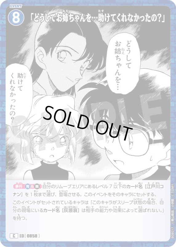 画像1: 「どうしてお姉ちゃんを…助けてくれなかったの？」【C】《青》[型番0858] (1)