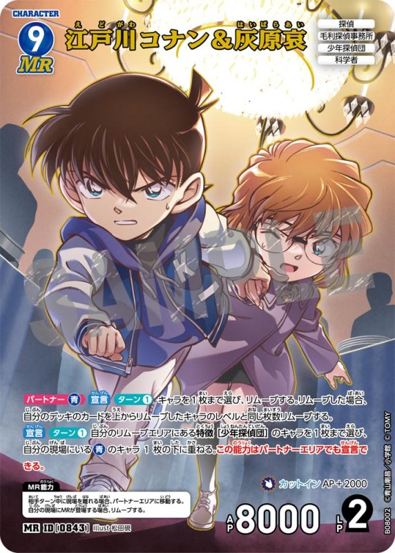 画像1: 江戸川コナン＆灰原哀【MR】《青》[型番0843] (1)