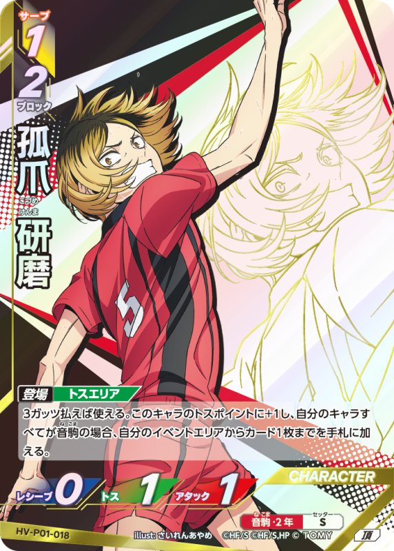 画像1: 孤爪 研磨【頂】《音駒》[型番HV-P01-018] (1)