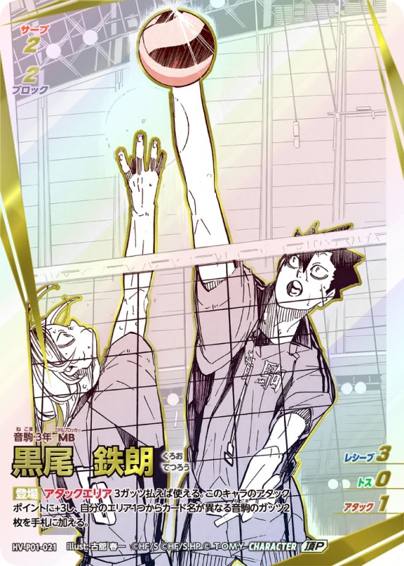 画像1: 黒尾 鉄朗【頂P】《音駒》[型番HV-P01-021] (1)