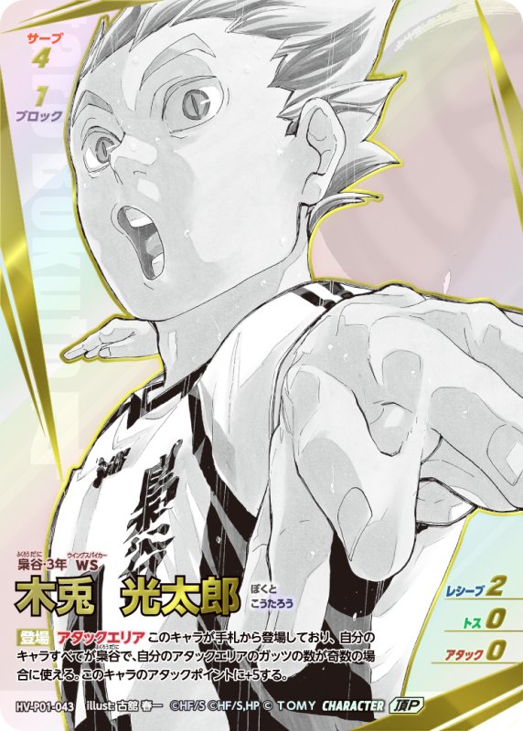 画像1: 木兎 光太郎【頂P】《梟谷》[型番HV-P01-043] (1)