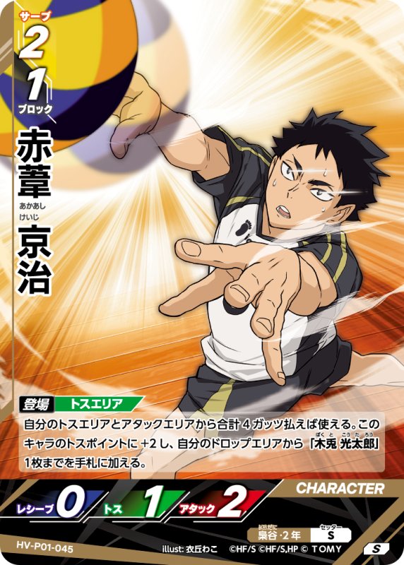 画像1: 赤葦 京治【S】《梟谷》[型番HV-P01-045] (1)