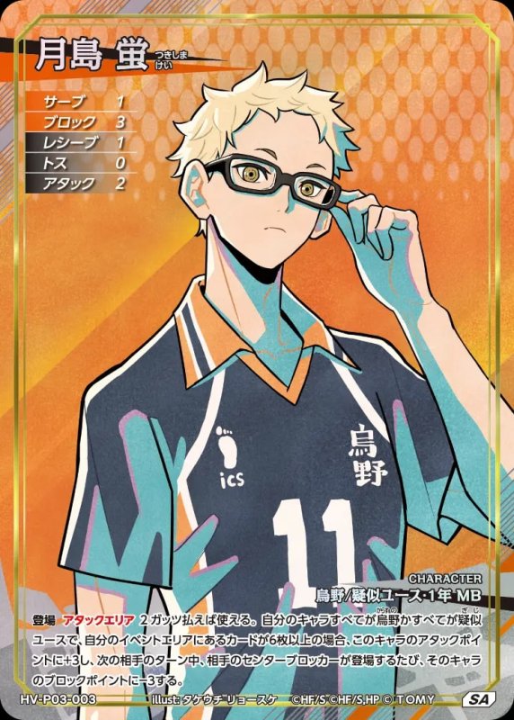 月島 蛍【SA】[型番HV-P03-003]