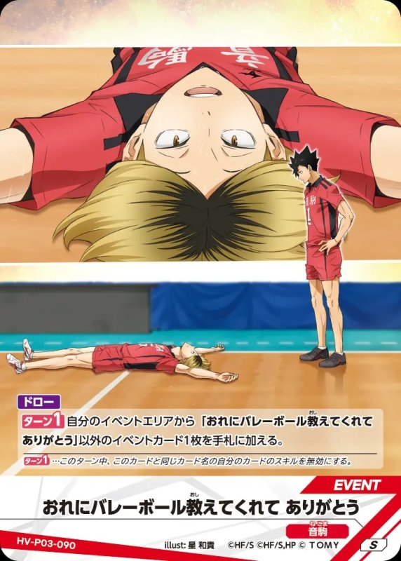 おれにバレーボール教えてくれて ありがとう【S】[型番HV-P03-090]