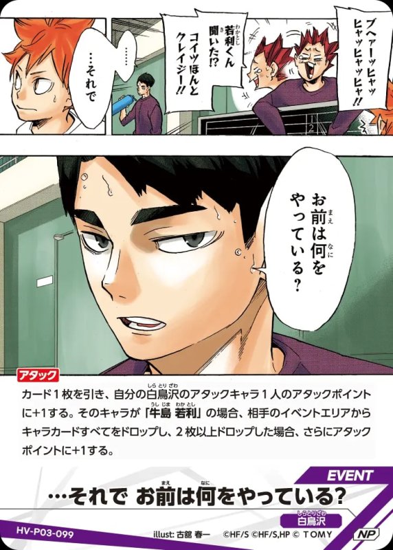 …それで お前は何をやっている？【NP】[型番HV-P03-099]