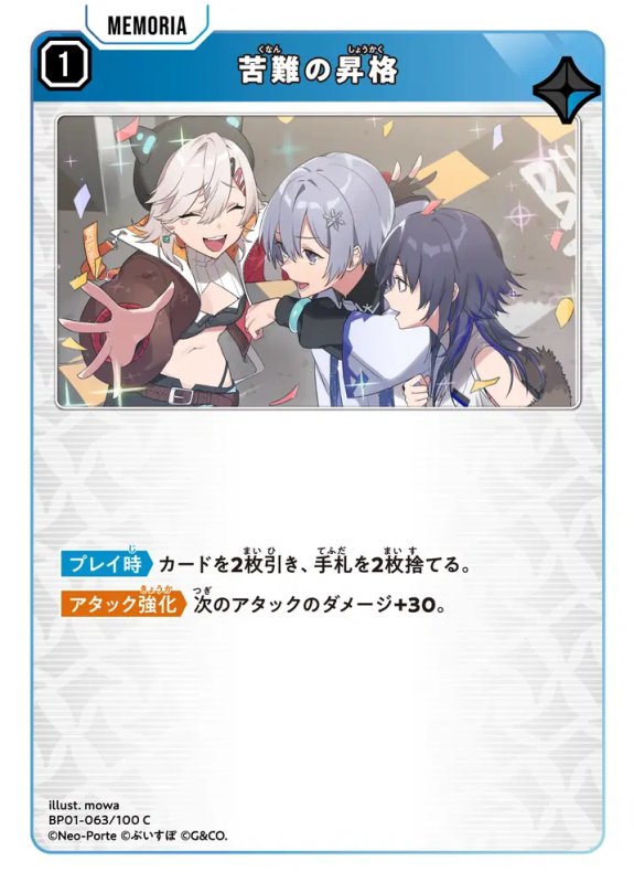 画像1: 苦難の昇格【C】《青》[型番BP01-063] (1)